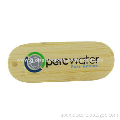 Swivel Wood USB Flash Drives, Customized Packaging Types/Logos Accepted, 256MB to 32GB